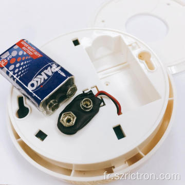Avertisseur de fumée sans fil alimenté par batterie